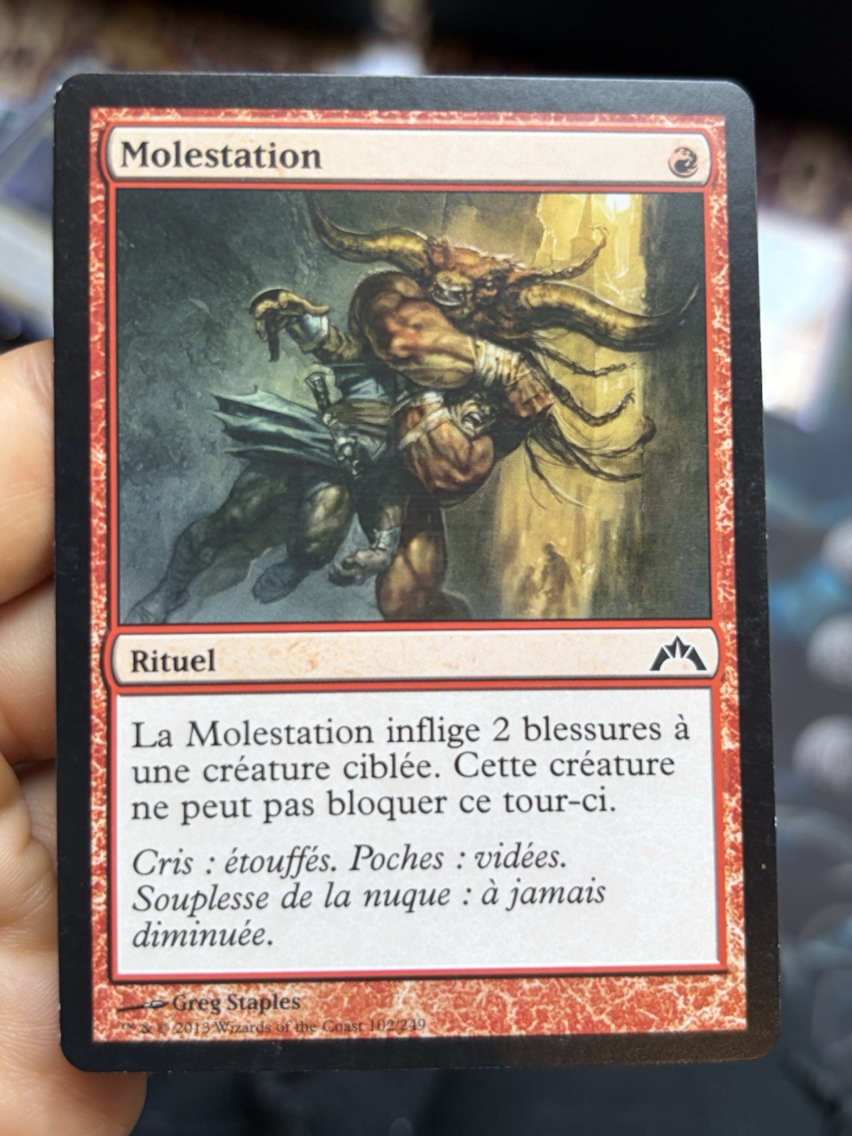 FRENCH 🚫 Mugging / Molestation 🚫 OG Gatecrash 🚫 Mtg