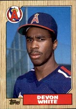 Devon White 1987 Topps Rookie Card #139. rookie card picture