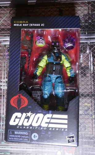 HASBRO GI-JOE 6 CLASSIFIED COBRA MOLE RAT STAGE 2  #190