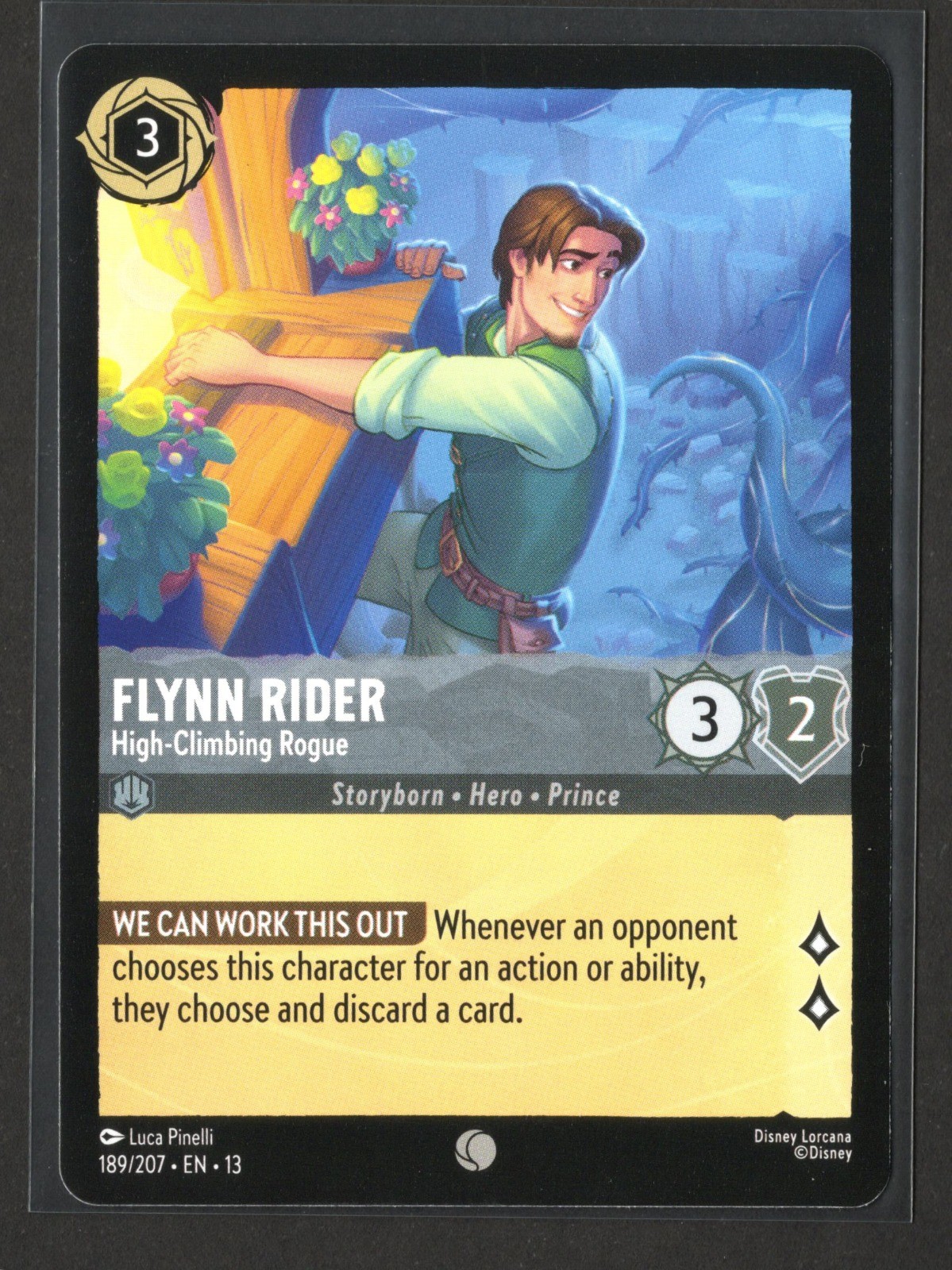 Flynn Rider - High-Climbing Rogue 189/204 Common Character Attack of ...