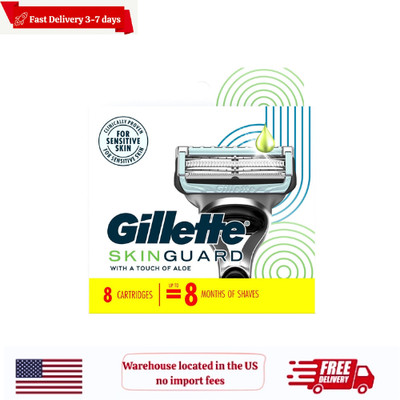 Gillette SkinGuard Men's Razor Blade Refills, 8 Count