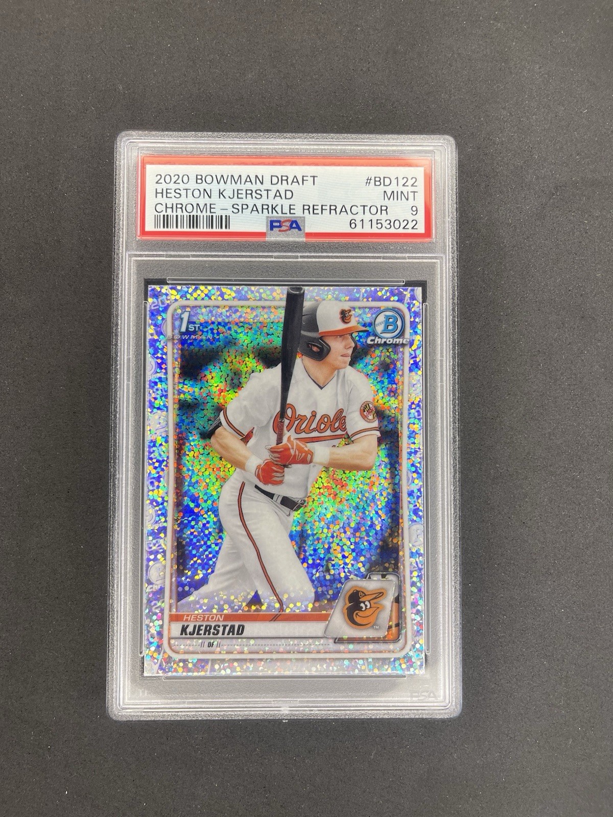 2020 1st Bowman Draft Heston Kjerstad Chrome-Sparkle Refractor PSA 9 #BD122