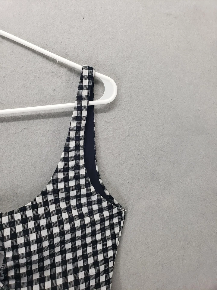 Купальник женский Mara Hoffman маленький черный белый имбирь цельный узел спереди шикарный - Изображение 3 из 4