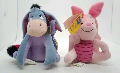(lot of 2) Pooh Friendly Tales Stuffed Animals & Books Piglet & Eeyore 1997 Mint