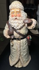 VINTAGE RESIN SANTA CLAUSE CHRISTMAS DECOR