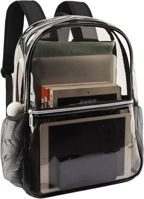 Clear Backpack Heavy Duty TPU Transparent for Black 