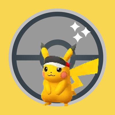  Shiny Pikachu (Marathon Visor) (#025) - Pokémon GO 