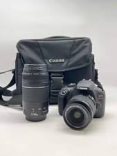 Canon EOS Rebel T7 Digital Camera 75-300MM Lens 18-55MM Lens Carrying Bag