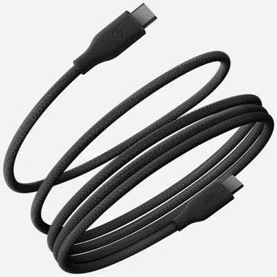 Energea Helix 60 USB-C-zu-USB-C-Magnetkabel, 480 Mbit/s, 60 W, 1,5 m, Schwarz