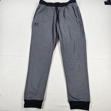 Image of NWT Under Armour Sportstyle Carbon Heather Black Tapered Joggers Men Size Large