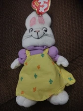 Ty Beanie ~ RUBY (Nick Jr ~ MAX & RUBY) Bunny Rabbits ~ MWMT'S ~ RARE~ Retired