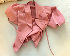 3M Damen Bluse Rosa Gr. M Kurzarm Basic Spagh...