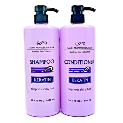 Dead Sea Collection Keratin Shampoo Conditioner Set 33.8oz Salon Repair