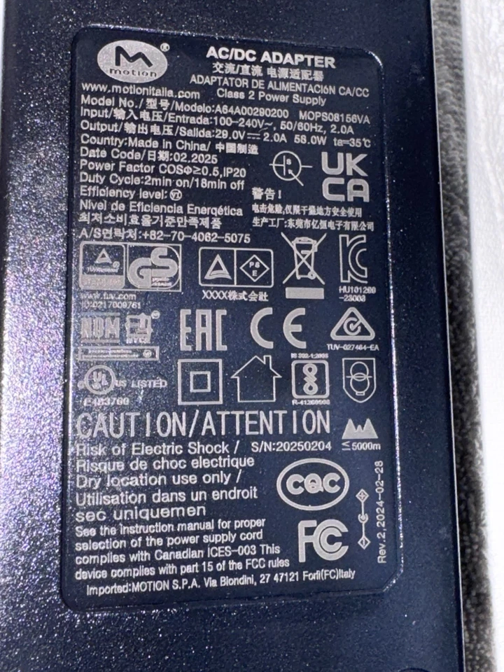 Alimentatore per poltrone elettriche Divano 29v Motion Ciar - Image 3 of 3