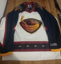 Y2K Atlanta Thrashers CCM Home Jersey Size Men's Medium