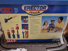 Vintage 1996 Meccano Erector Junior set  #1730 With manuals And Box
