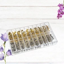 300 Pcs Watch Repairing Accessory Assorted Crown Parts Spare for Watches