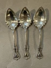 THREE ANTIQUE TOWLE OLD COLONIAL  (1894) STERLING SILVER Sugar Shell Spoon AS IS
