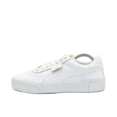 PUMA Damen Cali Sport Freizeitschuh weiß Leder Low Atmungsaktiv Sneaker EU 37