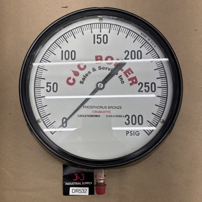 #ad NEW WEKLER 8 1 2” Regal Pressure Gauge 0 300 Psi 1 4 NPT $300.00