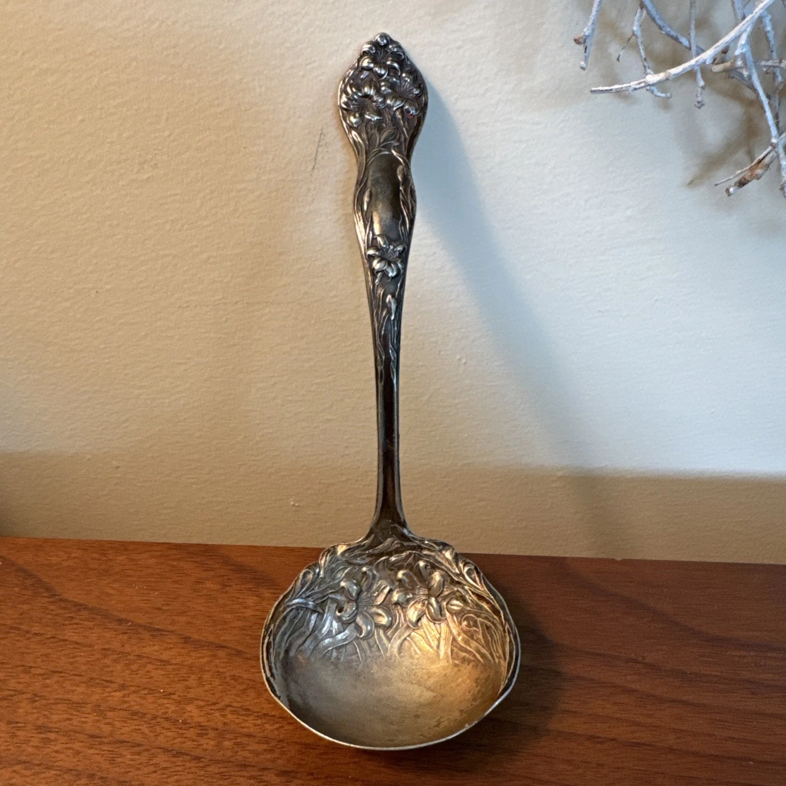 LILYTA by Stratford Silver 5.5" Gravy Sauce Ladle Silverplate 1909! Beautiful
