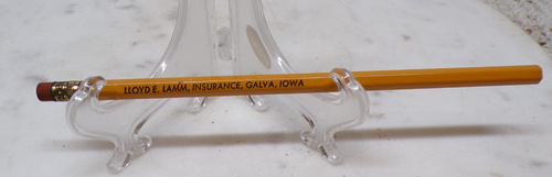 LLoyd E Lamm Insurance Pencil Galva Iowa IS THIS FAMILY? B