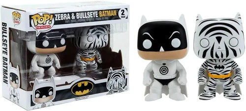 Funko Pop Vinyl Batman 2 Pack ( Zebra & Bullseye ) Sealed / BRAND New (VAULTED)