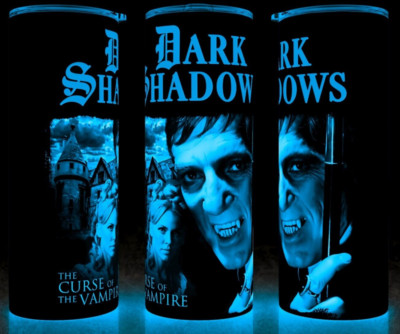Glow in the Dark Dark Shadows 60s  Barnabas Collins TV Show Cup Mug Tumbler 20oz