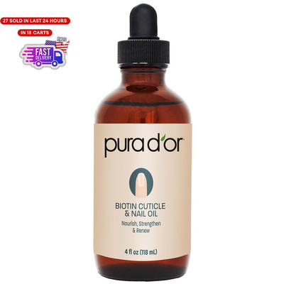 4 Oz Nail and Cuticle Oil - Nourishing Treatment with Dropper - Natural Blend En