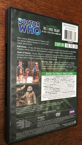 Doctor Who: The E-Space Trilogy (1980-81) DVDs - Story 112, 113, 114, Tom Baker - Foto 2 di 12