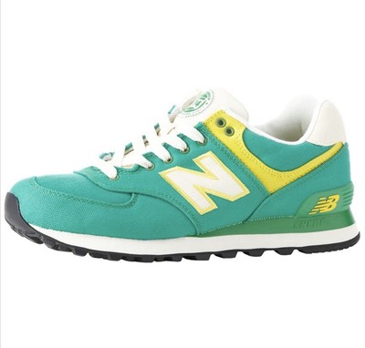 New Balance 574 Green Yellow Sneaker | eBay