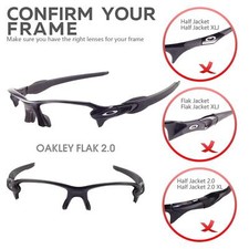 WL Titanium Polarized Replacement Lenses  Black Rubber Kit For Oakley Flak 2.0