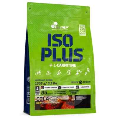 Olimp Iso Plus Isotonic mit L-Carnitin Pulver, Cola, 1505 g