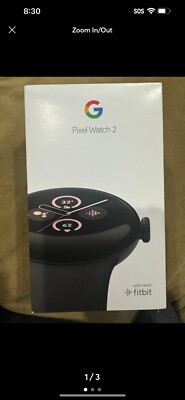 Google Pixel Watch 2 41mm Black Aluminum w/ Black Sport (GPS) - NEW & SEALED