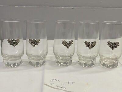 Jägermeister 5Longdrink Gläser Longdrinkgläser Kristal Rehwei  Stempel 5Stück