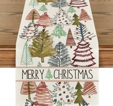 Artoid Mode Christmas Table Runner 13 X 72 Merry Christmas, Decor, Christmas Tre