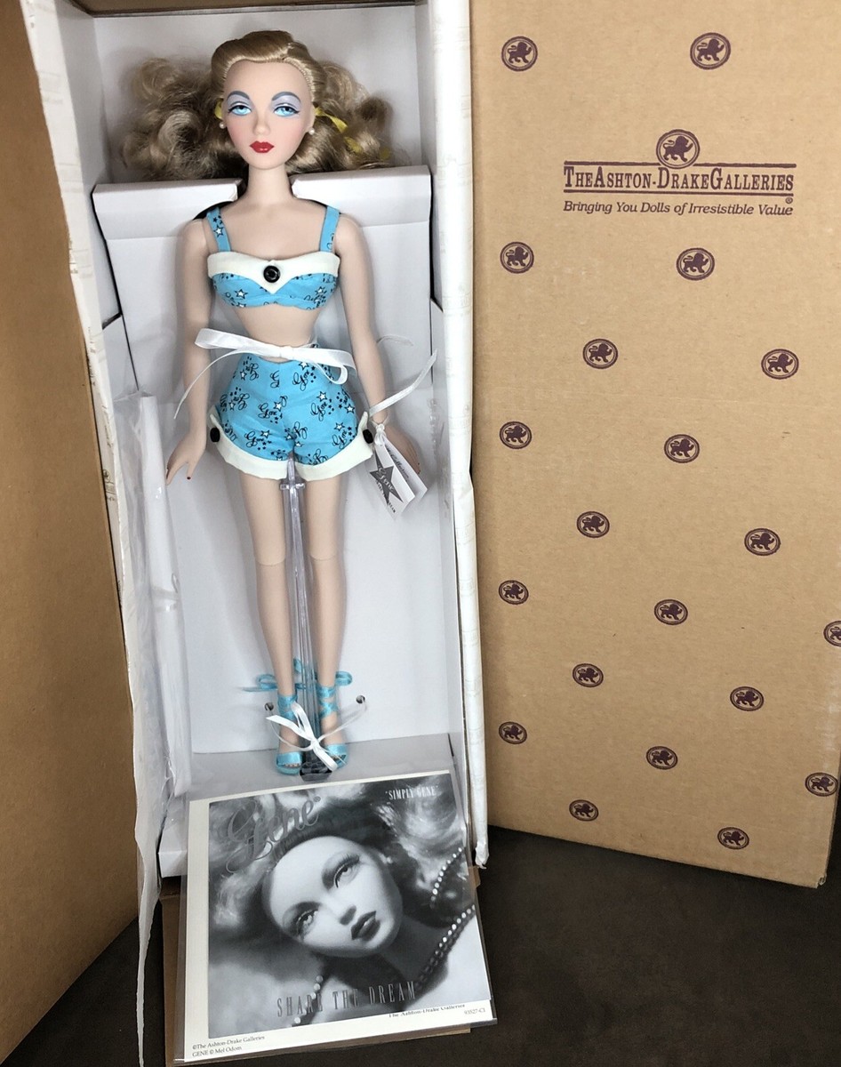 GENE DOLL Ashton Drake Galleries SIMPLY GENE BLONDE Mel Odom Blue