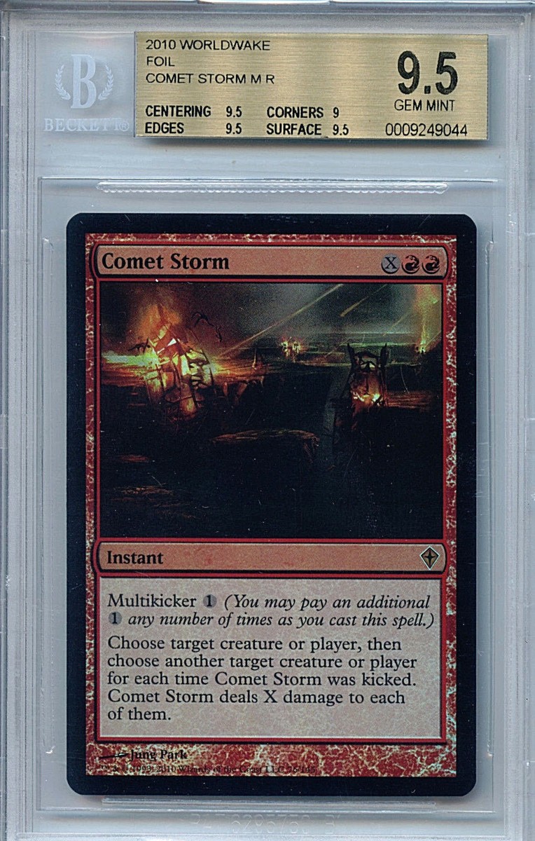 MTG Comet Storm BGS 9.5 Gem Mint Worldwake Mythic Foil Magic Card