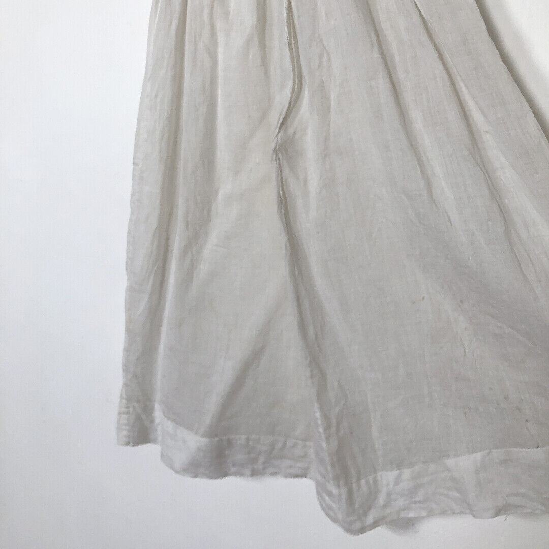 antique 20s 30s white cotton voile dress lace vin… - image 12