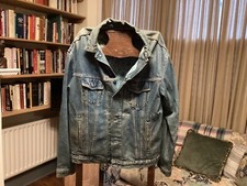 Vintage Liberty Worn Denim Jacket Size 12, Cotton Lining