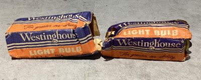 2 Vintage Westinghouse Light Bulbs In Original Boxes