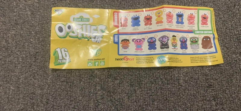 sesame street ooshies