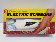 Vintage Cadaux Automatic Electric Scissors L-1225 Crafts & Sewing Tool OPEN BOX