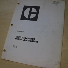 CAT 225D CRAWLER EXCAVATOR HYDRAULIC System Schematic shop diagram manual REPAIR