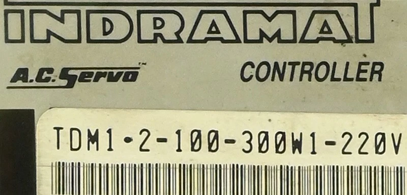 Indramat TDM1-2-100-300W1-220V AC Servo Controller - Bild 3 von 3