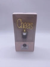 Cheers (lettered) Wine Stopper by Modern Expressions - Gold - New In Box! H1
