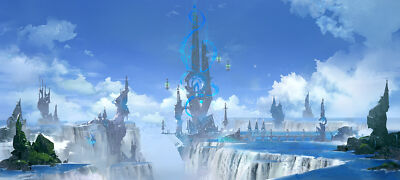 Anime 3 ly studio digital art fantasy landscape Play Gaming Mat Desk
