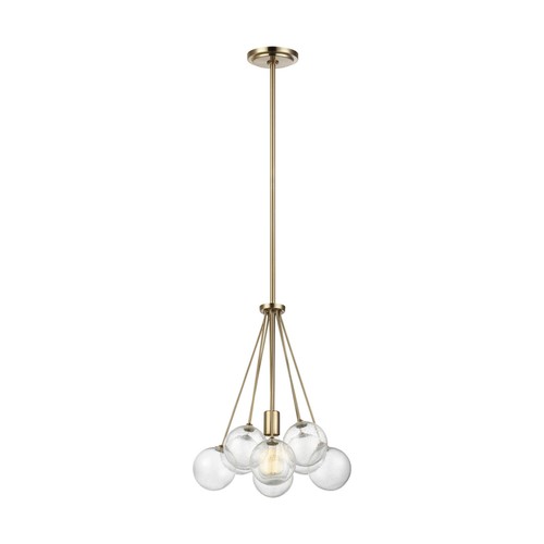 Brassville Pendant Light in Satin Brass