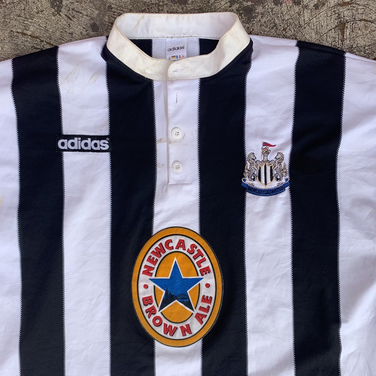 95/97 adidas ニューカッスル ヴィンテージ ユニフォーム XXL 1995/97 Newcastle United Home Jersey (Authentic Vintage) XXL