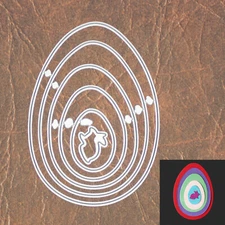 Nesting Easter Egg Cutting & Embossing Dies w Bunny – Spring Country Nature